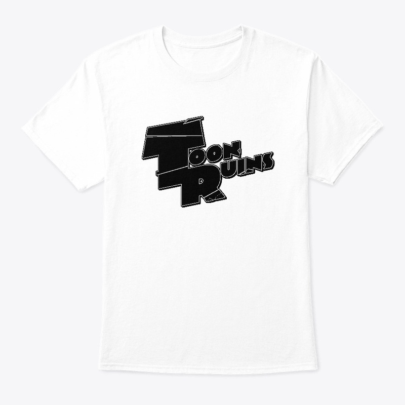 Black & White Cracked Logo T-shirt design reference